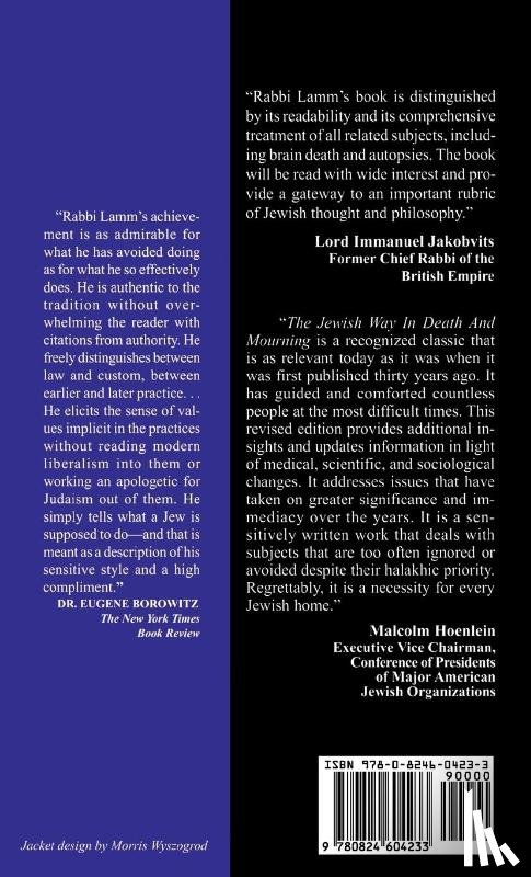 Lamm, Rabbi Maurice - Jewish Way in Death and Mourning