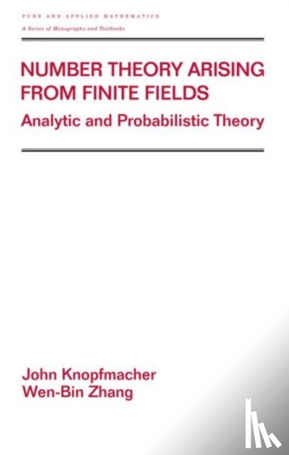 Knopfmacher, John (University of Melbourne, Zhang, Wen-Bin (University of Illnois at Urbana-Champaign - Number Theory Arising From Finite Fields