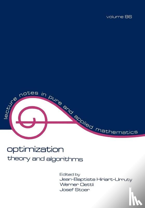 Hiriart-Urruty, Jean-Bapiste, Oettli, Werner, Stoer, Josef - Optimization