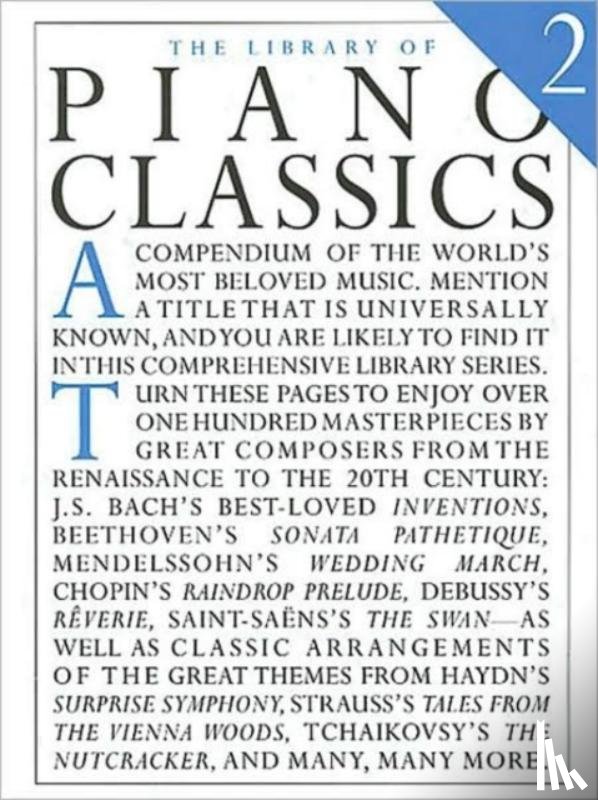  - The Library Of Piano Classics Book 2