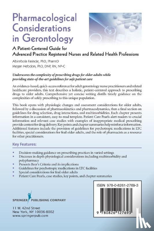 Farinde, Abimbola, Hebdon, Megan - Pharmacological Considerations in Gerontology