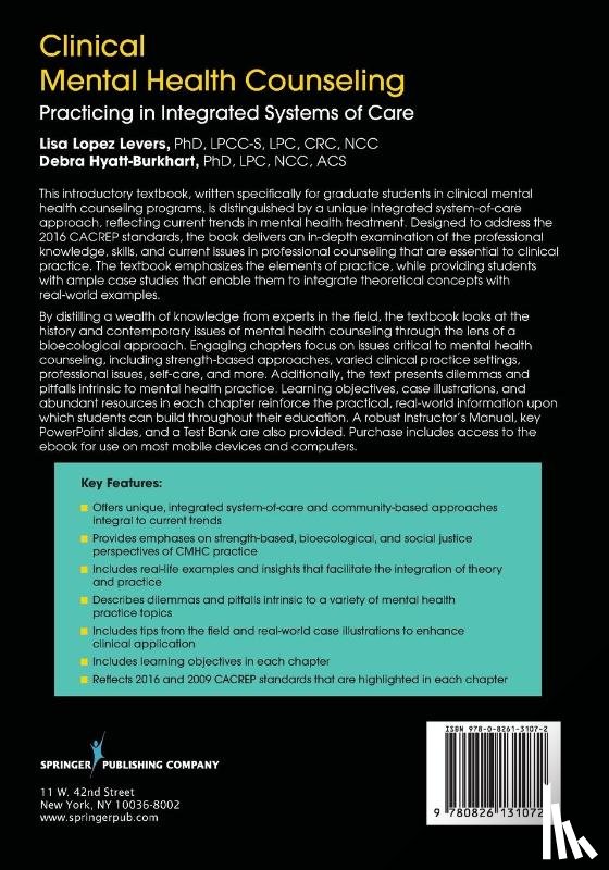 Lopez Levers, Lisa, Hyatt-Burkhart, Debra - Clinical Mental Health Counseling