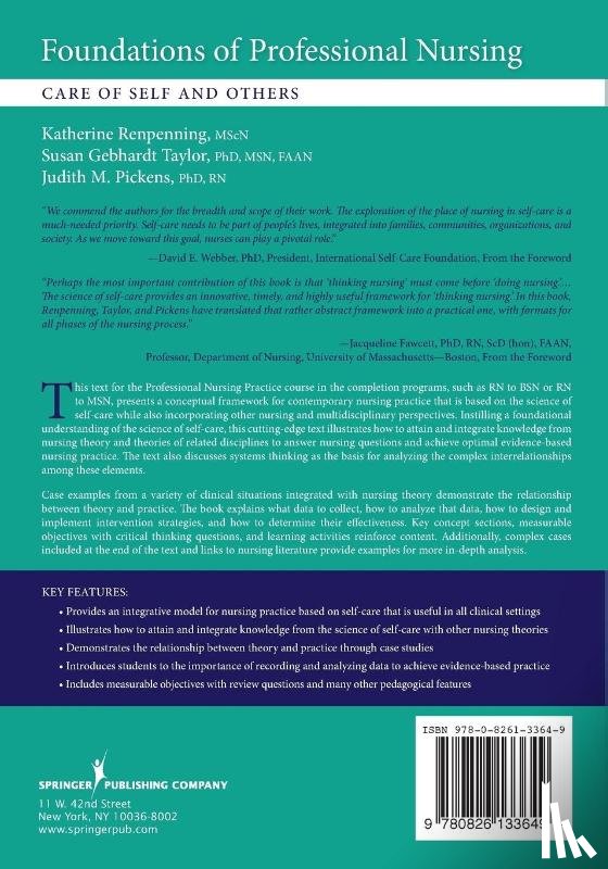 Renpenning, Katherine, Taylor, Susan Gebhardt, Pickens, Judith M. - Foundations of Professional Nursing