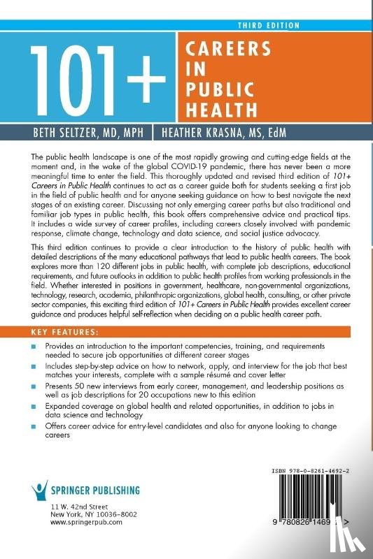 Seltzer, Beth, Krasna, Heather - 101+ Careers in Public Health
