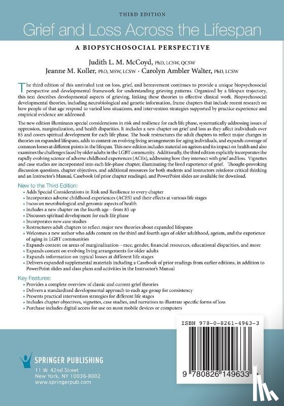 McCoyd, Judith L. M., Koller, Jeanne, Walter, Carolyn Ambler - Grief and Loss Across the Lifespan