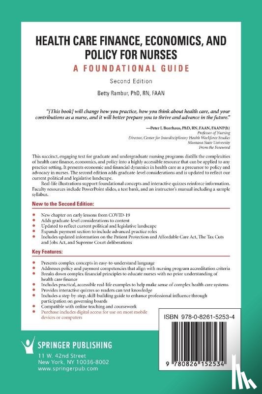 Rambur, Betty - Health Care Finance, Economics, and Policy for Nurses, Second Edition