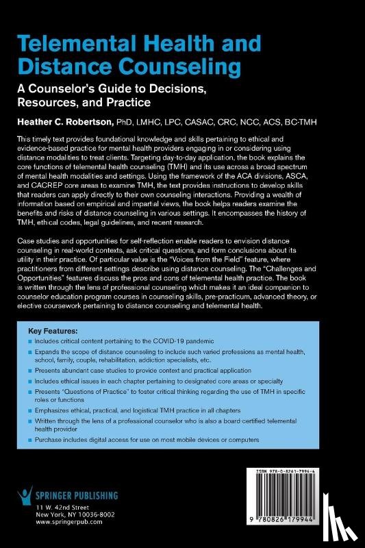 Robertson, Heather - Telemental Health and Distance Counseling