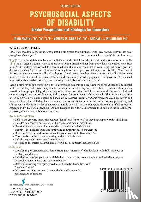 Marini, Irmo, Graf, Noreen M., Millington, Michael - Psychosocial Aspects of Disability