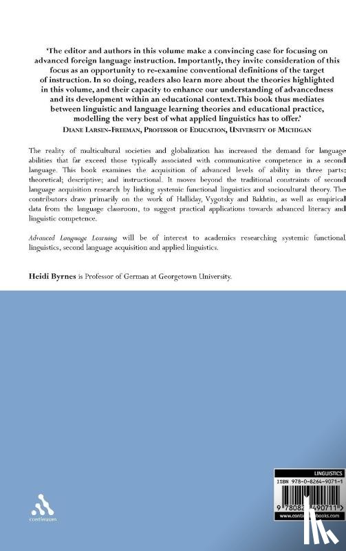 - Advanced Language Learning