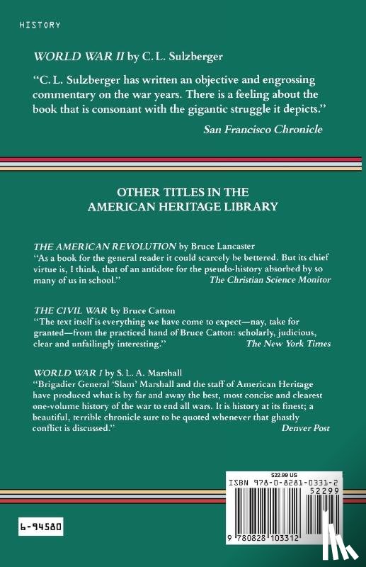 Sulzberger, C. L., Sultzberger, C. L. - World War II