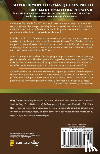 Thomas, Gary - Matrimonio Sagrado, Nueva Edicion