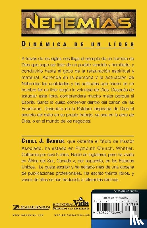 Barber, Cyrill - Nehemias Dinamica De Un Lider