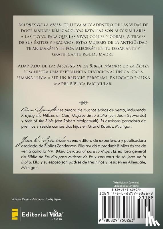 Spangler, Ann, Syswerda, Jean E - Madres De La Biblia