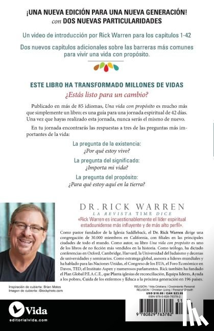 Zondervan Publishing, Warren, Rick - Una Vida Con Proposito