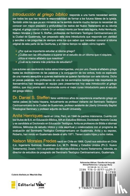 Anita Henriques, Henriques, Nelson Morales, Morales, Daniel S. Steffen, Steffen - Introduccion al griego biblico