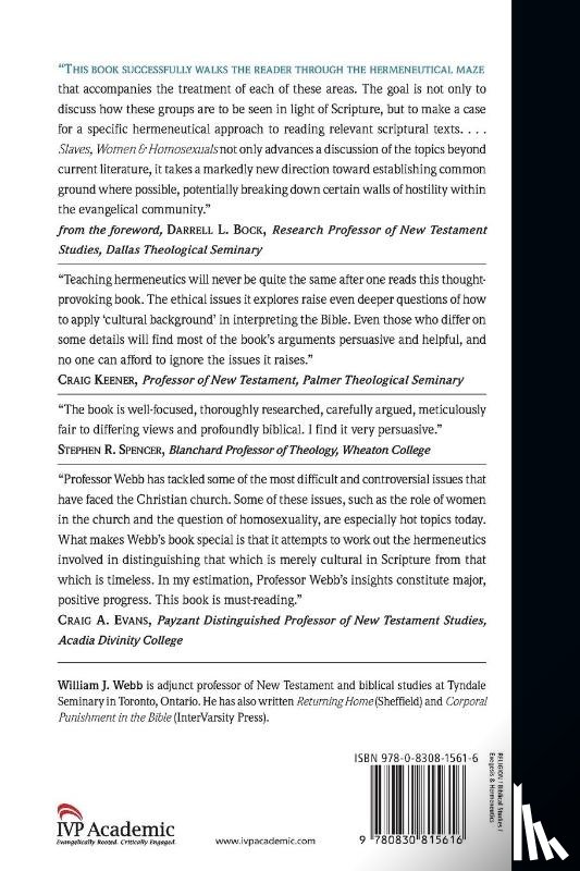Webb, William J - Slaves, Women Homosexuals