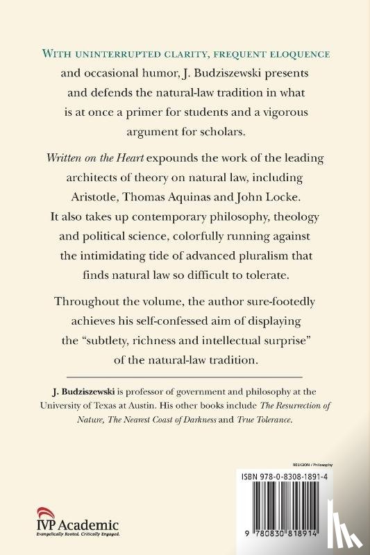 Budziszewski, J. - Written on the Heart – The Case for Natural Law