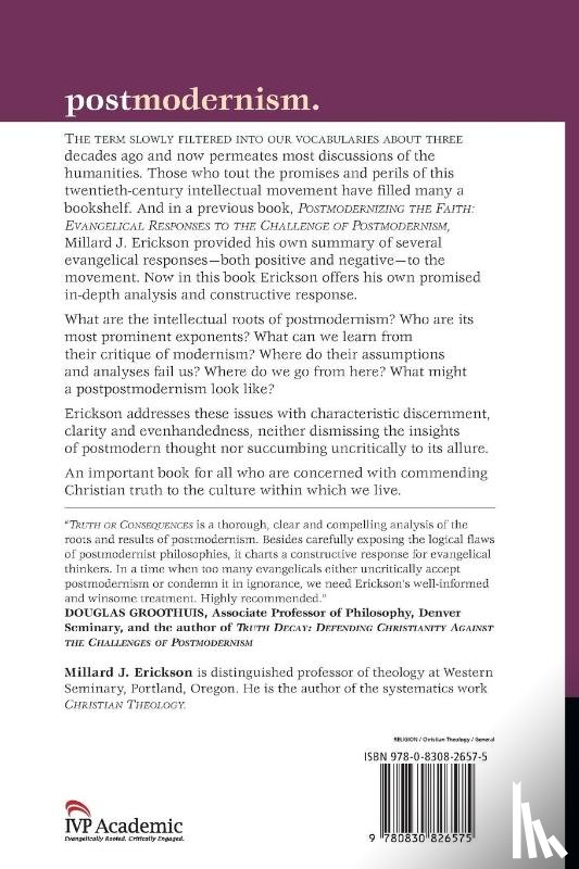 Erickson, Millard J. - Truth or Consequences