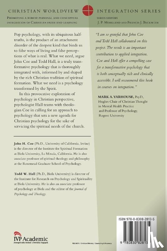 Coe, John H., Hall, Todd W. - Psychology in the Spirit – Contours of a Transformational Psychology