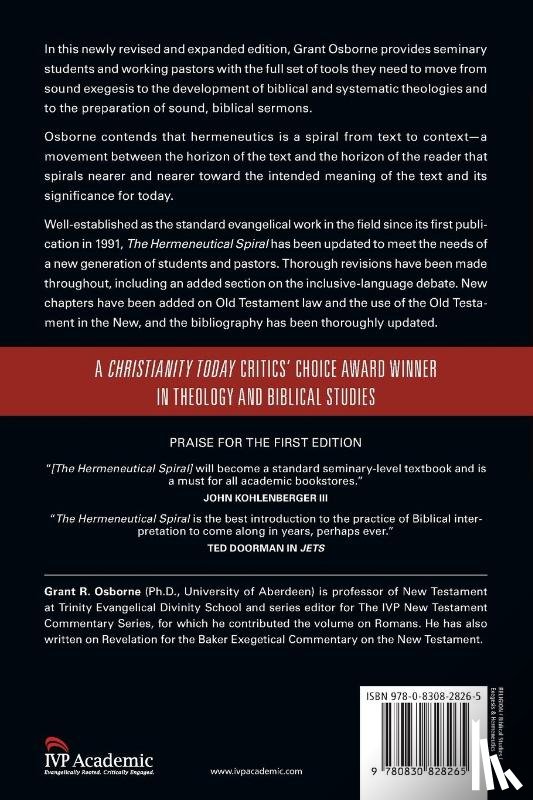 Osborne, Grant R. - The Hermeneutical Spiral – A Comprehensive Introduction to Biblical Interpretation