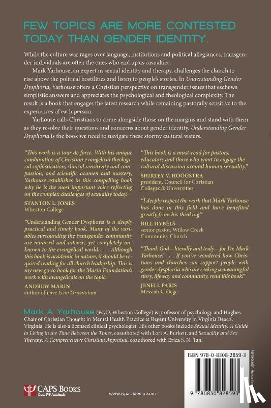 Yarhouse, Mark A. - Understanding Gender Dysphoria – Navigating Transgender Issues in a Changing Culture