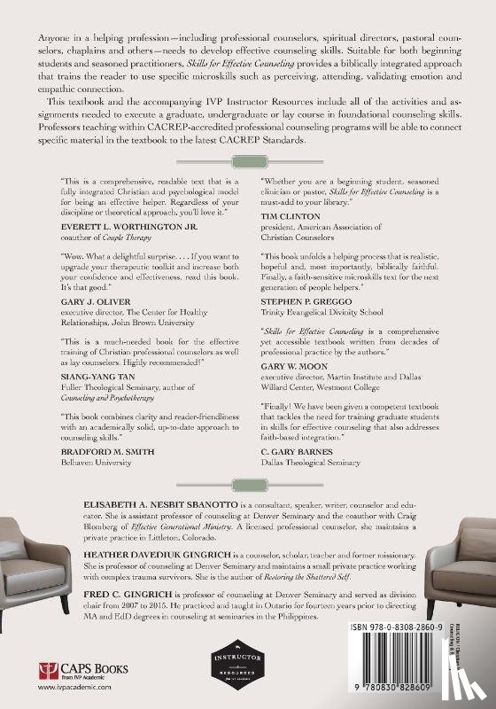 Nesbit Sbanotto, Elisabeth A., Gingrich, Heather Davediu, Gingrich, Fred C. - Skills for Effective Counseling – A Faith–Based Integration