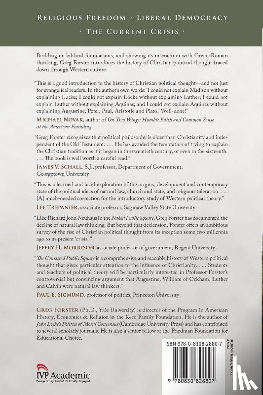 Greg Forster, Forster - The Contested Public Square