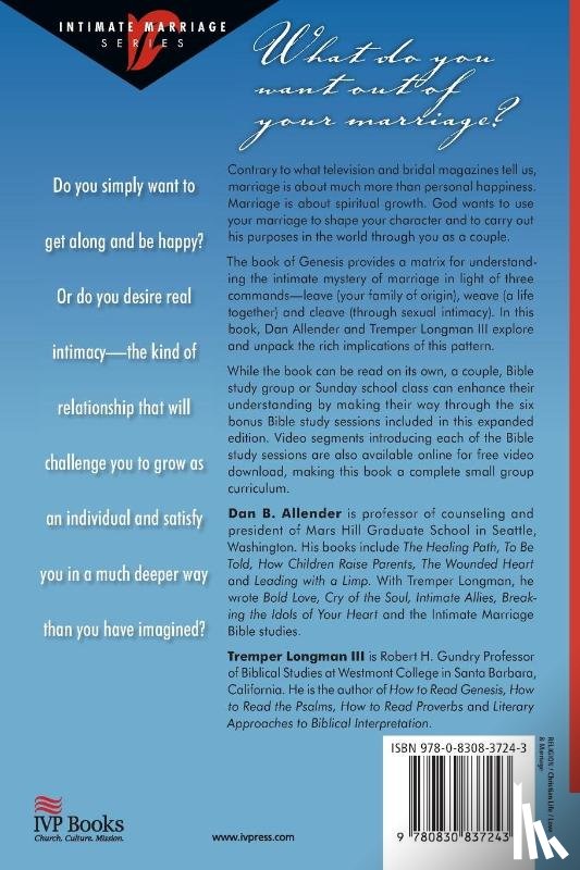 Allender, Dr Dan B, Longman III, Tremper - Intimate Mystery