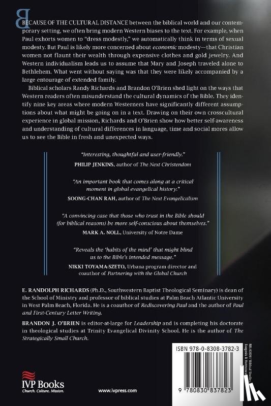Richards, E. Randolph, O`brien, Brandon J. - Misreading Scripture with Western Eyes – Removing Cultural Blinders to Better Understand the Bible