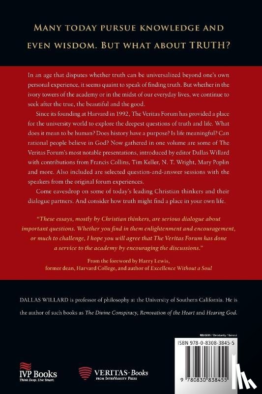 Willard, Dallas - A Place for Truth – Leading Thinkers Explore Life`s Hardest Questions