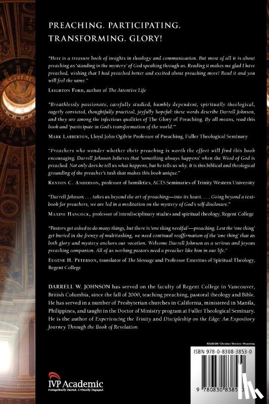 Johnson, Darrell W. - The Glory of Preaching – Participating in God`s Transformation of the World