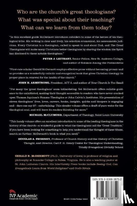Gerald R McDermott, McDermott - The Great Theologians