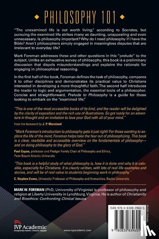 Foreman, Mark W., Moreland, J. P. - Prelude to Philosophy – An Introduction for Christians