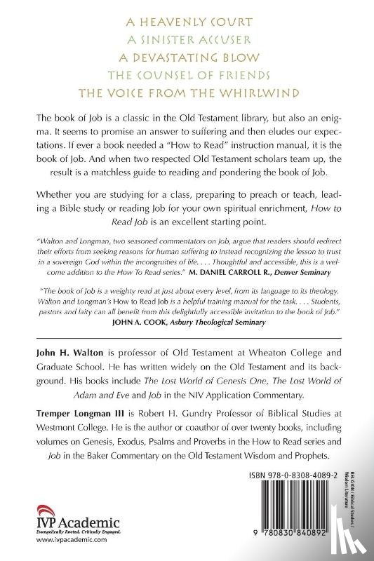 Walton, John H., Longman Iii, Tremper - How to Read Job