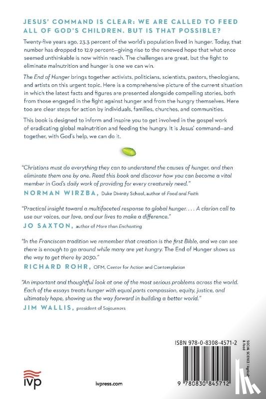 Dyer, Jenny Eaton, Falsani, Cathleen - The End of Hunger – Renewed Hope for Feeding the World