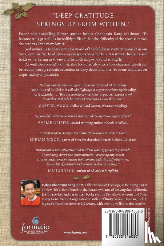 Kang, Joshua Choonmin - Spirituality of Gratitude – The Unexpected Blessings of Thankfulness
