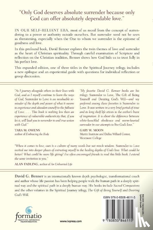 Benner, David G., Pennington, M. Basil - Surrender to Love – Discovering the Heart of Christian Spirituality