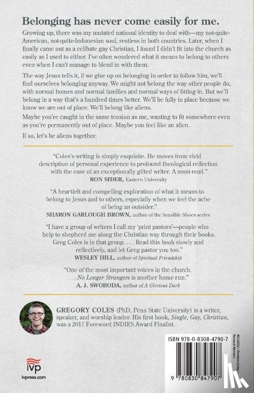 Coles, Gregory, Michel, Jen Pollock - No Longer Strangers – Finding Belonging in a World of Alienation