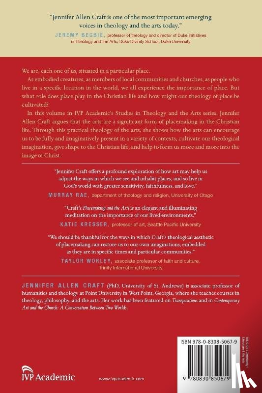 Craft, Jennifer Allen - Placemaking and the Arts – Cultivating the Christian Life