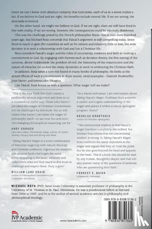 Rota, Michael - Taking Pascal`s Wager – Faith, Evidence and the Abundant Life