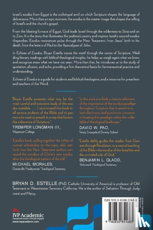 Estelle, Bryan D. - Echoes of Exodus – Tracing a Biblical Motif