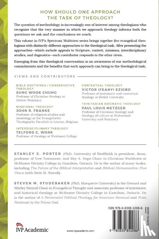 Porter, Stanley E., Studebaker, Steven M. - Evangelical Theological Method – Five Views