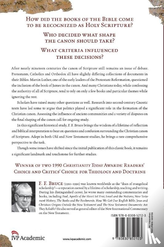 Bruce, F. F. - The Canon of Scripture