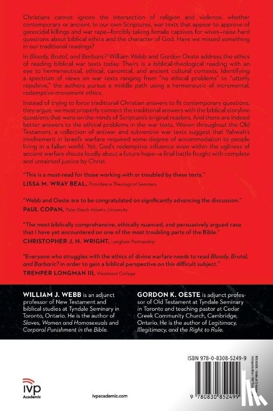 Webb, William J., Oeste, Gordan K. - Bloody, Brutal, and Barbaric? – Wrestling with Troubling War Texts