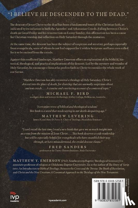 Emerson, Matthew Y. - "He Descended to the Dead" – An Evangelical Theology of Holy Saturday