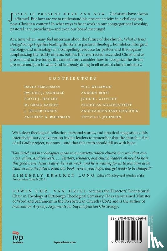Van Driel, Edwin Chr. - What Is Jesus Doing? – God`s Activity in the Life and Work of the Church