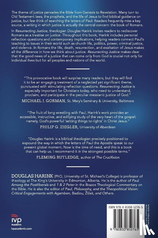 Harink, Douglas - Resurrecting Justice – Reading Romans for the Life of the World