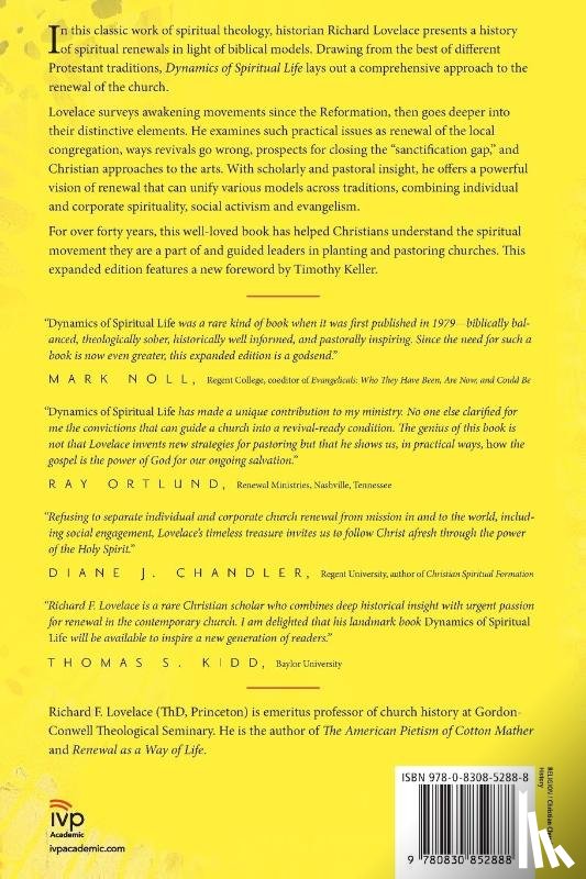 Lovelace, Richard F., Keller, Timothy - Dynamics of Spiritual Life – An Evangelical Theology of Renewal