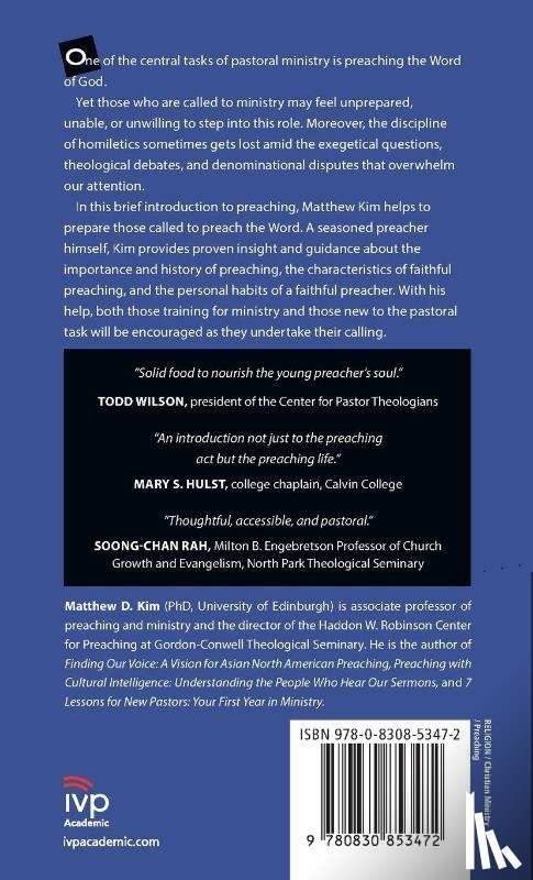 Kim, Matthew D. - A Little Book for New Preachers – Why and How to Study Homiletics