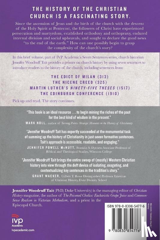 Tait, Jennifer Woodru - Christian History in Seven Sentences – A Small Introduction to a Vast Topic